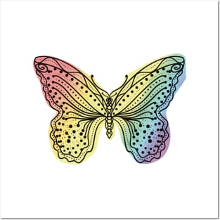 Butterfly wings pattern Posters and Art